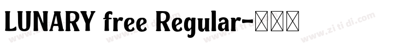 LUNARY free Regular字体转换